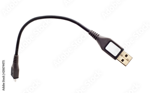 Black USB cable