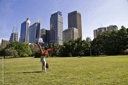 Tableau sur toile salto libre ciudad parque