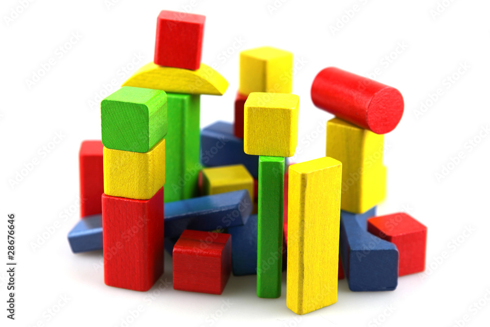 Wooden building blocks Wooden building blocks