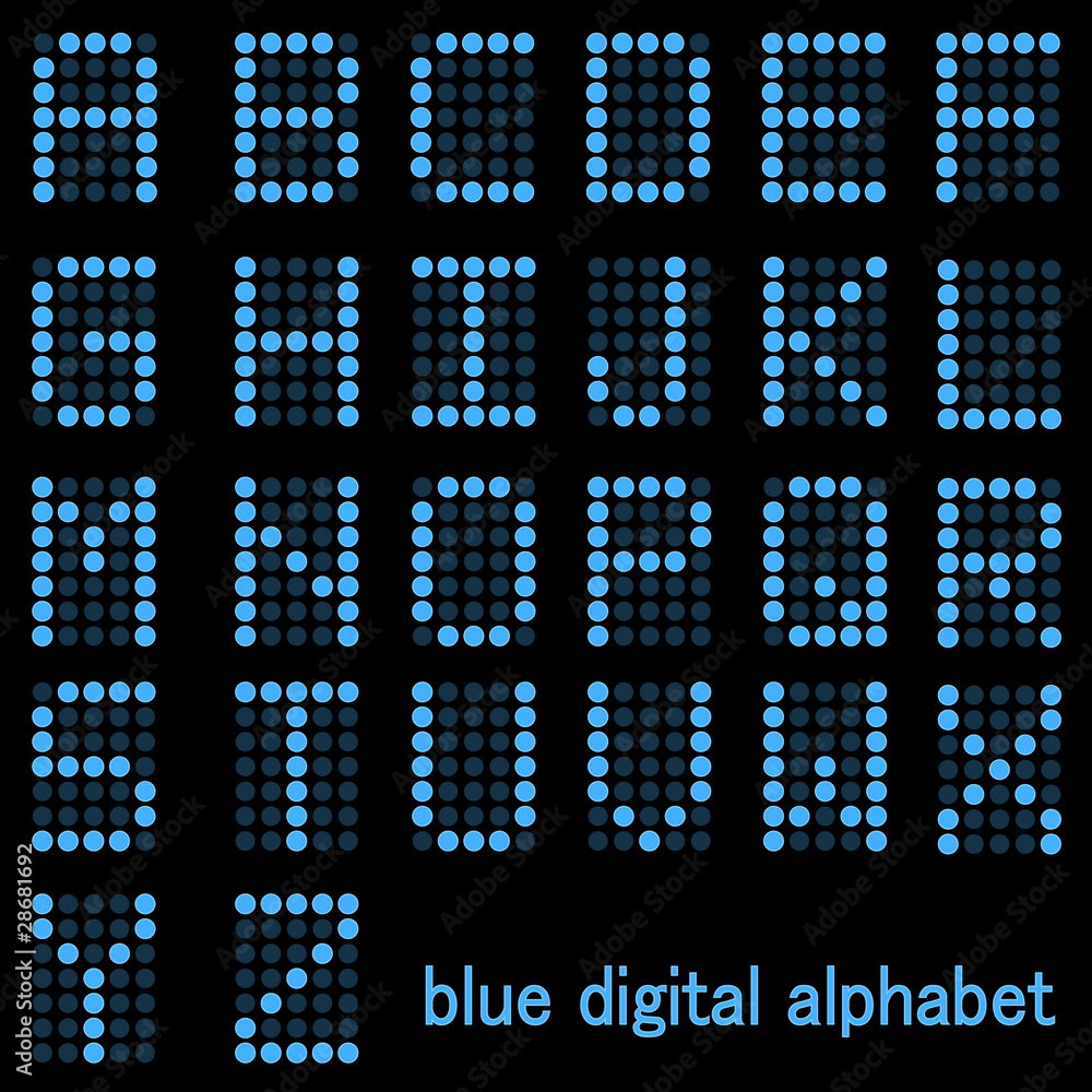 Blue Alphabet Blue Alphabet