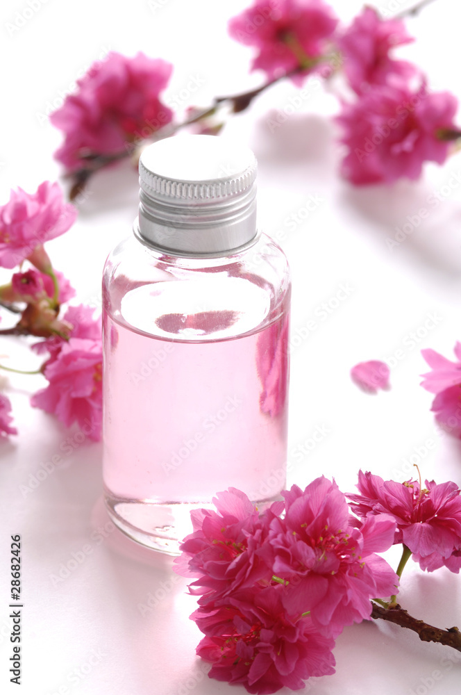 spa liquid and cherry flower spa liquid and cherry flower