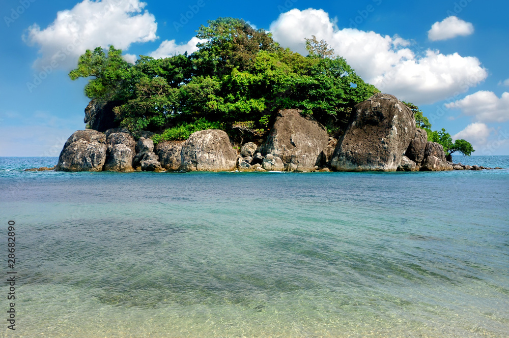 Naklejka premium Tropical island