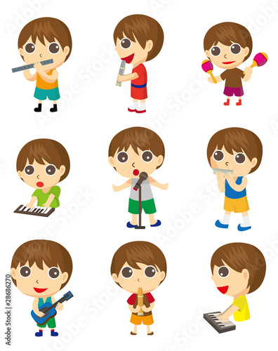 cartoon music poeple