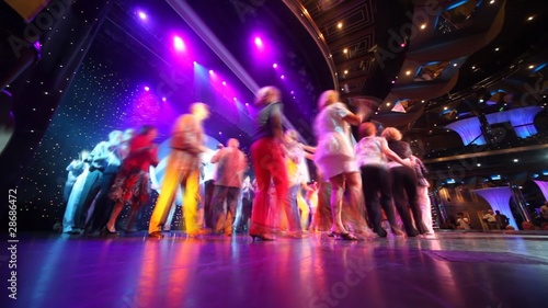 dancing pensioners in cruise ship