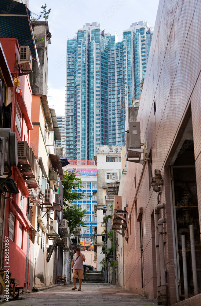 Fototapeta premium Hongkong Straße