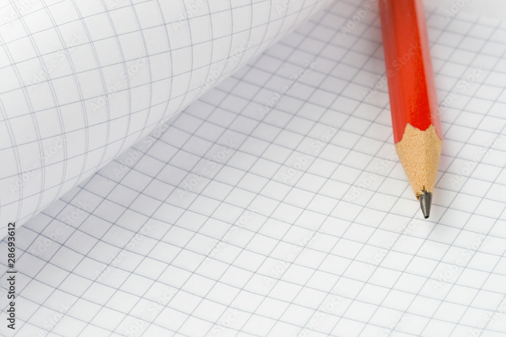 Notepad and pencil Notepad and pencil