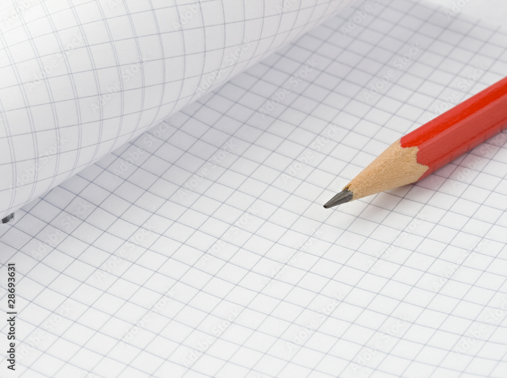Notepad and pencil Notepad and pencil