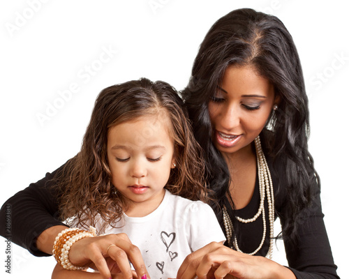 Mother mentoring daughter