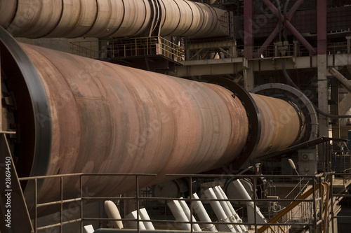 kiln at a cement plant.