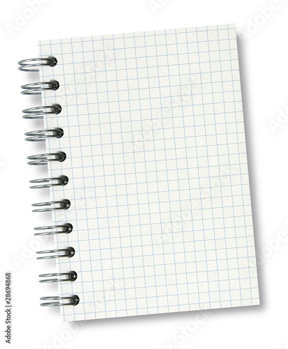 Foto Carnet à spirales (quadrillé)