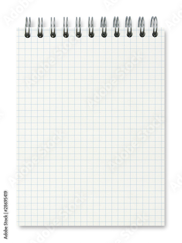 Bild auf Leinwand Carnet à spirales (quadrillé)