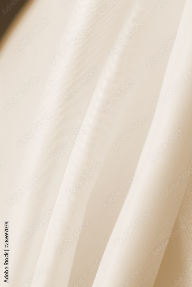 Obraz premium white creamy drape