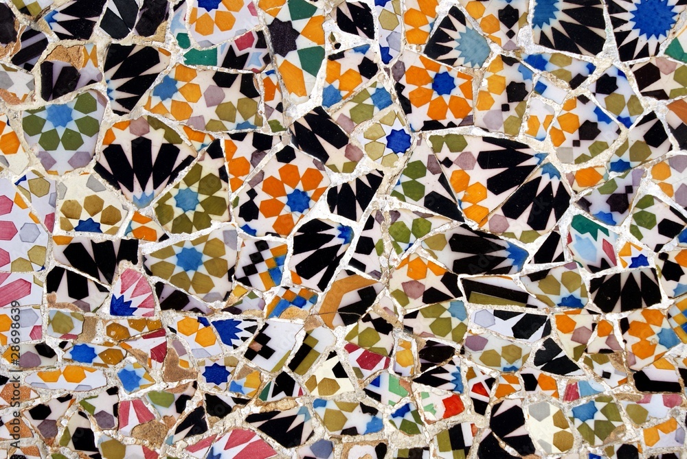 Fototapeta premium Floral Mosaic Pattern