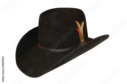 A Cowgirl Hat Isolated on White