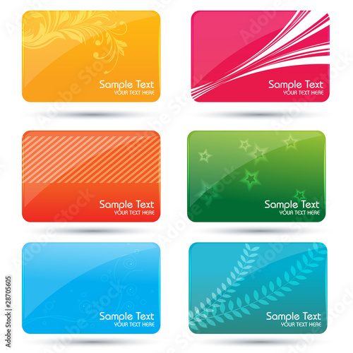 colorful business cards