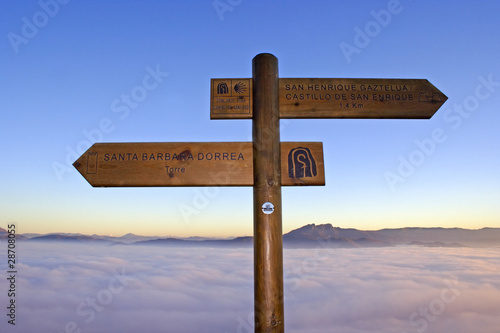 Waymarking on the way of Saint James  Camino de Santiago 