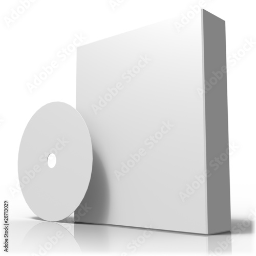 vente de boite logiciel sur fond blanc