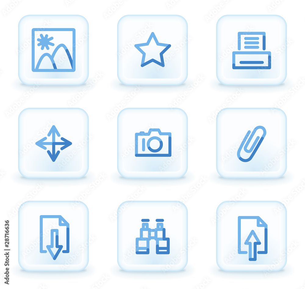 Image library icons, square ice buttons Image library icons, square ice buttons