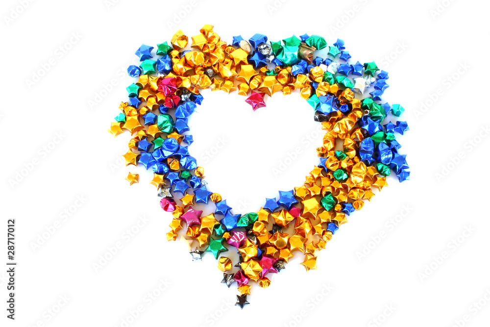 Star paper heart Star paper heart