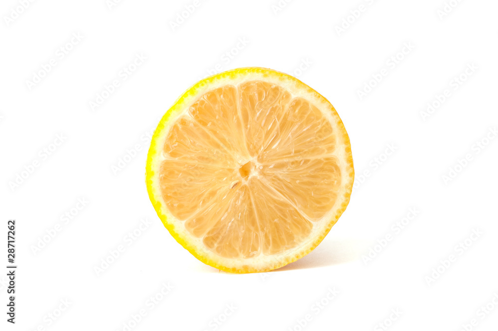 Lemon isolated on white background.