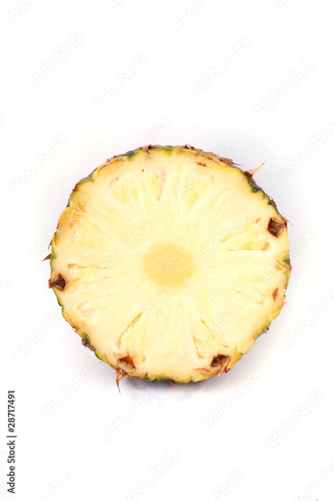 Ripe sweet pineapple isolated on white background. Ripe sweet pineapple isolated on white background.