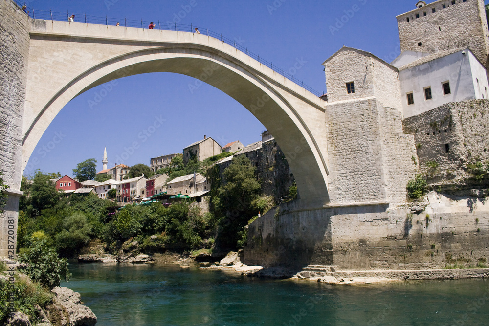 Most w Mostarze - obrazy, fototapety, plakaty 