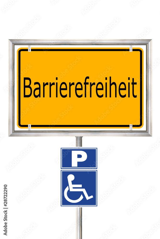 Obraz premium Barrierefreiheit
