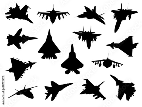 Weapon collection, fighter jets photo