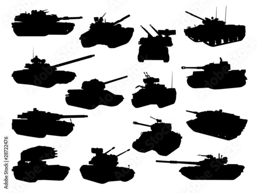 Weapon collection, battle tanks photo