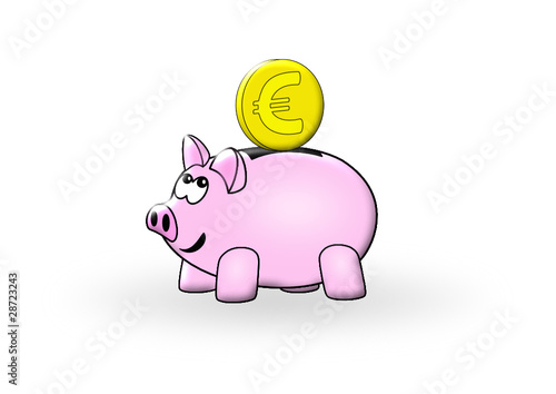 Sparschwein mit Euro