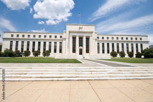 Federal Reserve Bank Building Washington DC, USA, Blue Sky