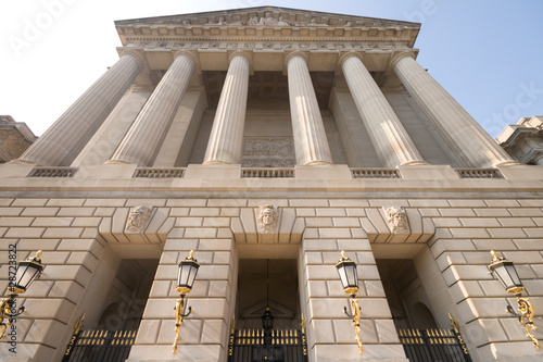 Imposing Facade of Federal office building, Washington DC USA