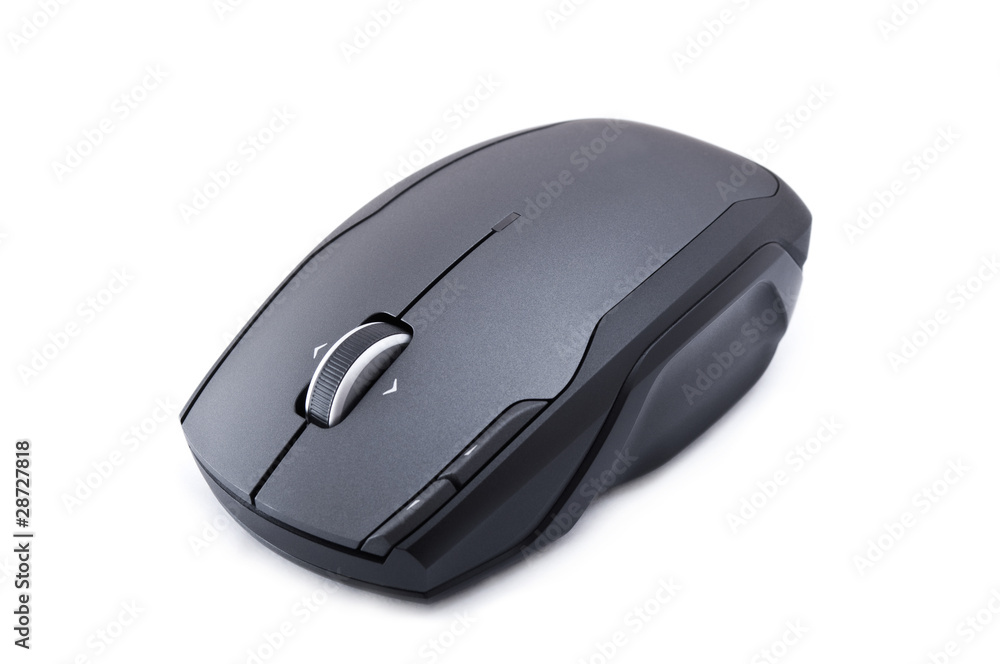 Close up shot of wireless mouse isolated on white Close up shot of wireless mouse isolated on white