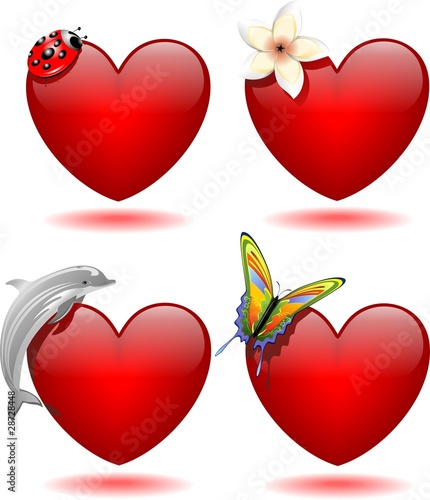 Amore e Natura-Love and Nature-Vector