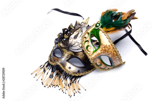 Two Venice carnival mask photo