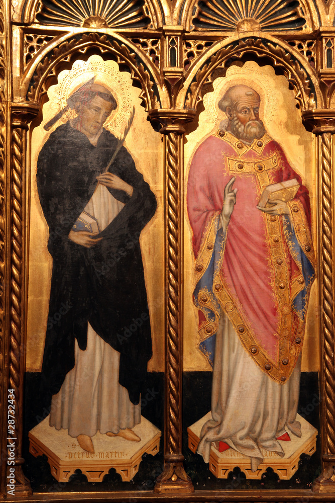 Obraz premium Saint Peter and Saint Nicholas