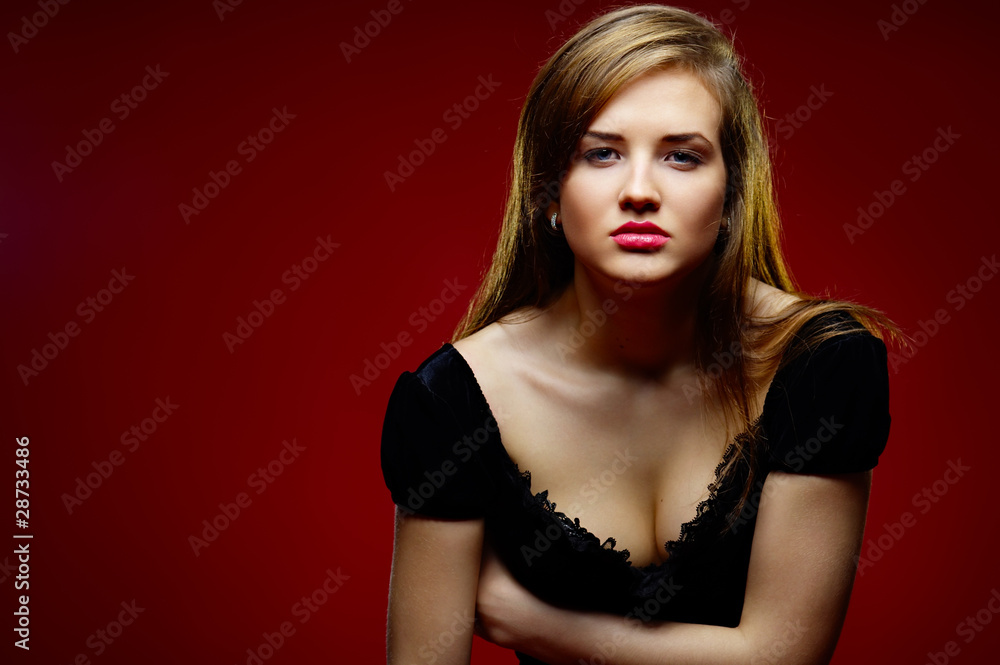 Fototapeta premium Portrait of the beautiful girl