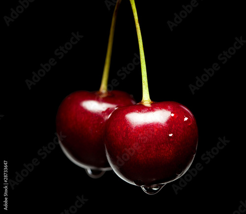 Bild auf Leinwand Sweet cherry pair