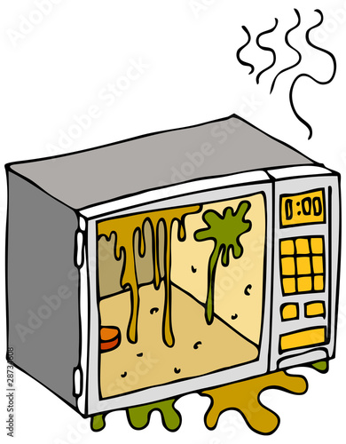 Dirty Microwave Oven