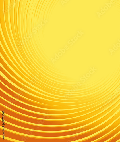 Gelber Hintergrund mit Kurven und Verlauf