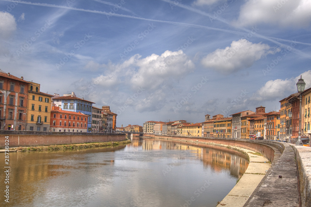 Pisa  Italy - River View
