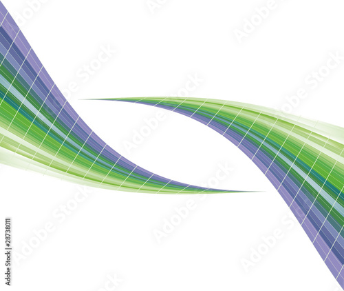 Gitter in blau und grün als Logo