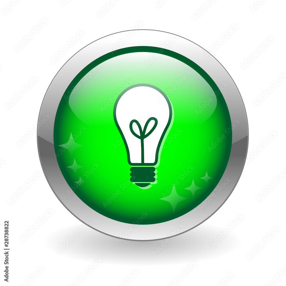 LIGHT BULB Button (ideas creativity innovation eureka projects) Stock  Vector | Adobe Stock