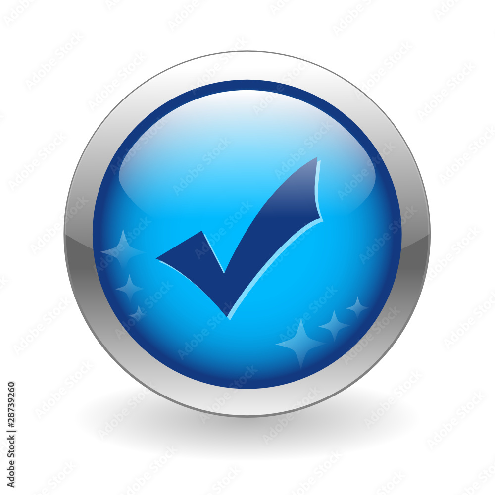 TICK Web Button (blue yes ok go accept submit validate agree) TICK Web Button (blue yes ok go accept submit validate agree)