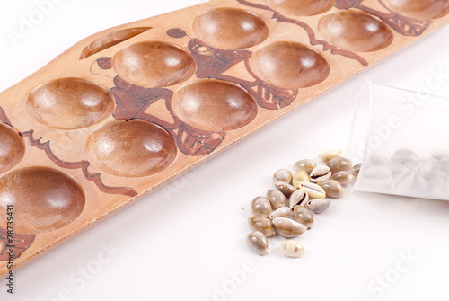 Mancala Count and Capture Concept Game photo