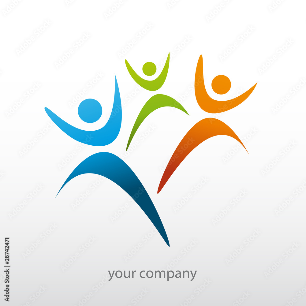 Obraz premium logo, association, famille