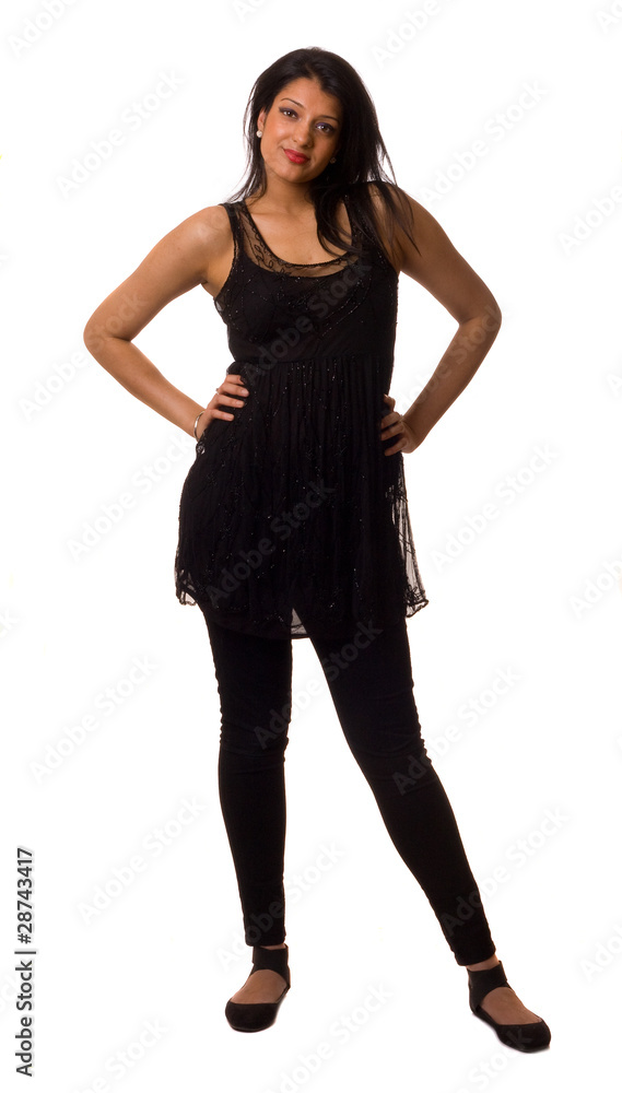 Fototapeta premium asian woman isolated on white.