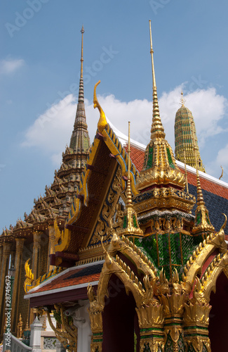 A temple at the Grand Palace at Bangkok  Thailand