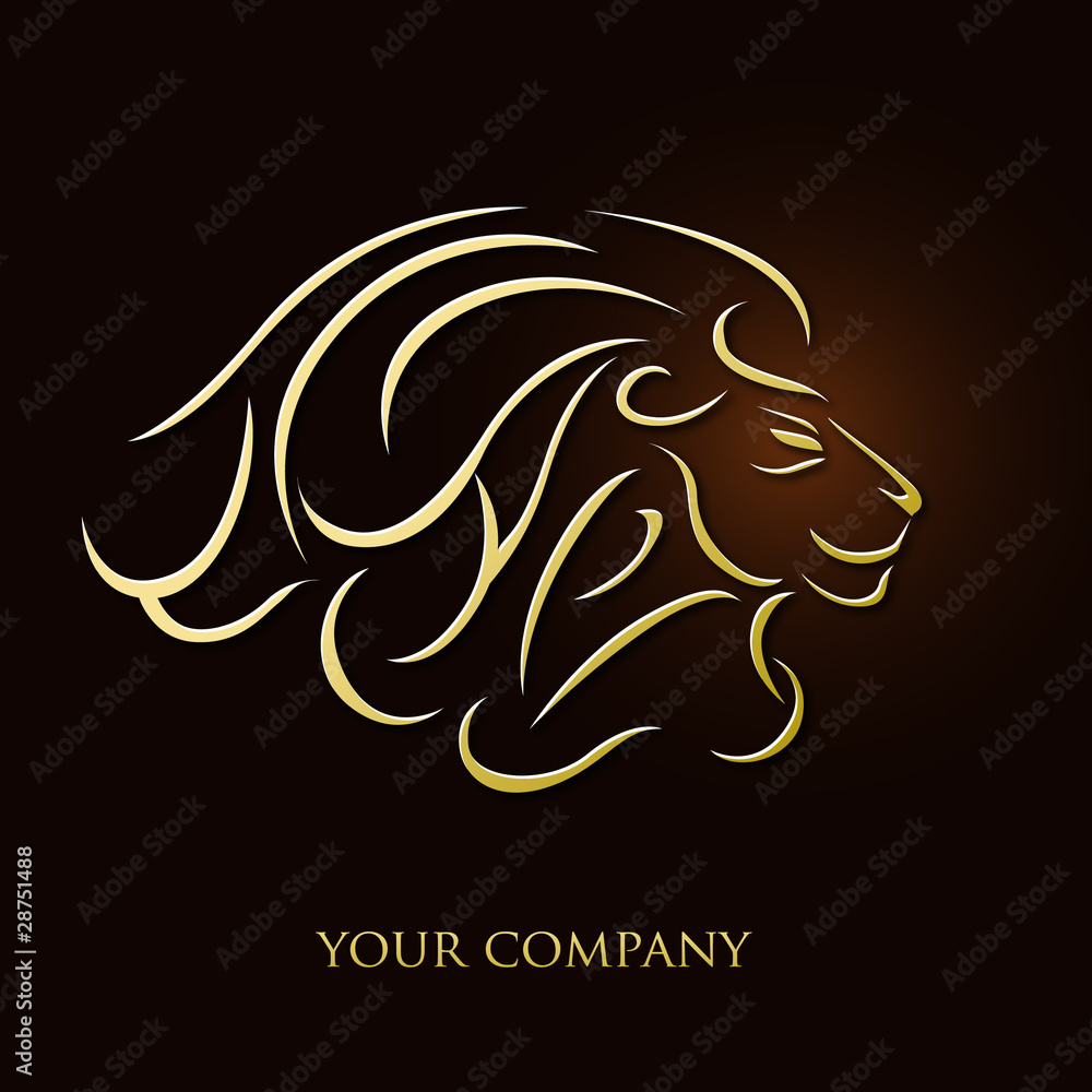 logo entreprise, lion