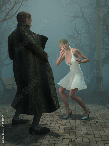 Photography pervert man shock woman